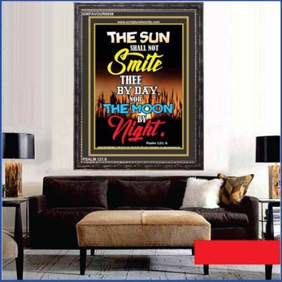THE SUN SHALL NOT SMITE THEE   Contemporary Christian Art Acrylic Glass Frame   (GWFAVOUR6658)   