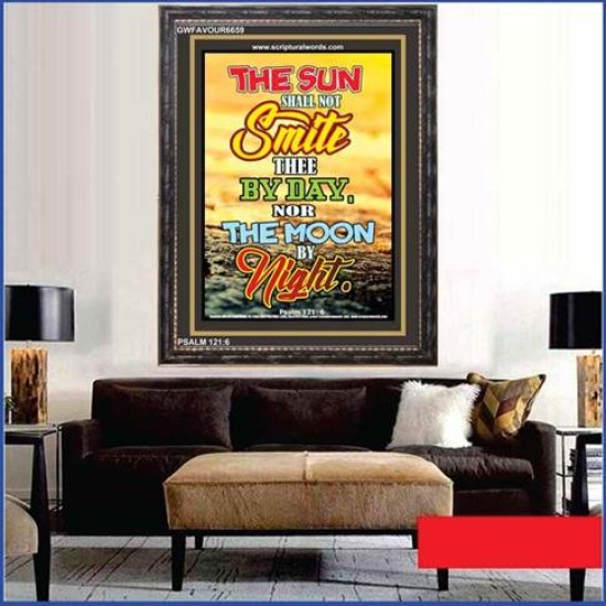 THE SUN SHALL NOT SMITE THEE   Christian Frame Wall Art   (GWFAVOUR6659)   