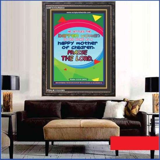 PRAISE THE LORD   Christian Wall Dcor Frame   (GWFAVOUR6844)   