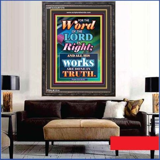 WORD OF THE LORD   Contemporary Christian poster   (GWFAVOUR7370)   
