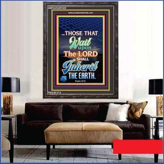 WAIT UPON THE LORD   Bible Verses Frame for Home   (GWFAVOUR7425)   