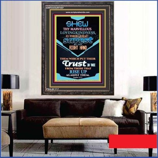 O THOU THAT SAVEST   Scriptures Wall Art   (GWFAVOUR7457)   