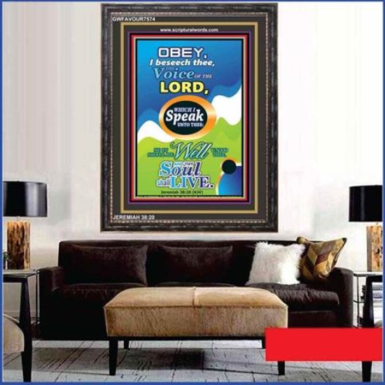 THE VOICE OF THE LORD   Contemporary Christian Poster   (GWFAVOUR7574)   