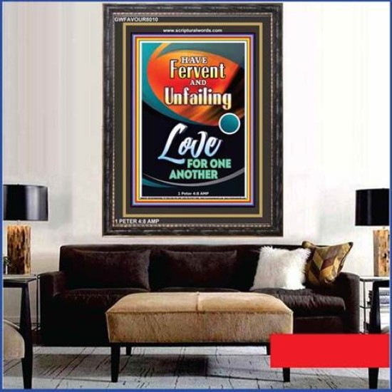 LOVE ONE ANOTHER   Christian Paintings Acrylic Glass Frame   (GWFAVOUR8010)   