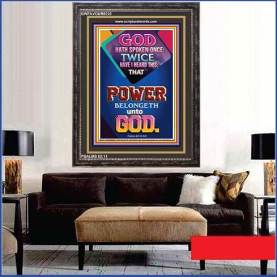 POWER   Custom Framed Bible Verse   (GWFAVOUR8025)   