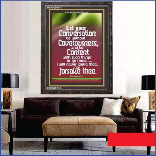 MIND YOUR CONVERSATION   Contemporary Christian Poster   (GWFAVOUR815)   