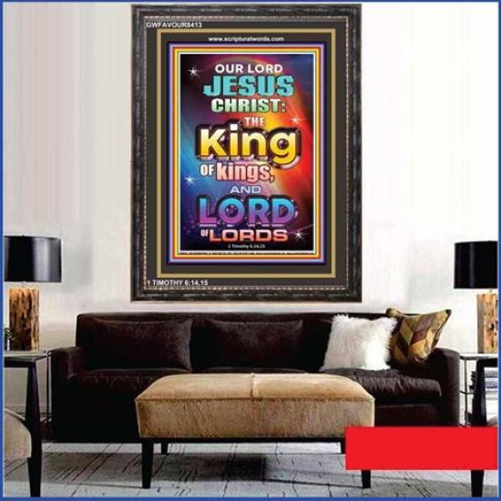 OUR LORD JESUS CHRIST LORD OF LORDS   Bible Scriptures on Forgiveness Acrylic Glass Frame   (GWFAVOUR8413)   