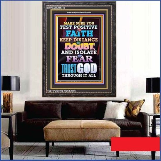 TRUST GOD AT ALL TIMES   Biblical Paintings Acrylic Glass Frame   (GWFAVOUR8415)   