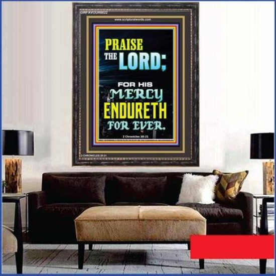 PRAISE THE LORD   Framed Interior Wall Decoration   (GWFAVOUR8822)   