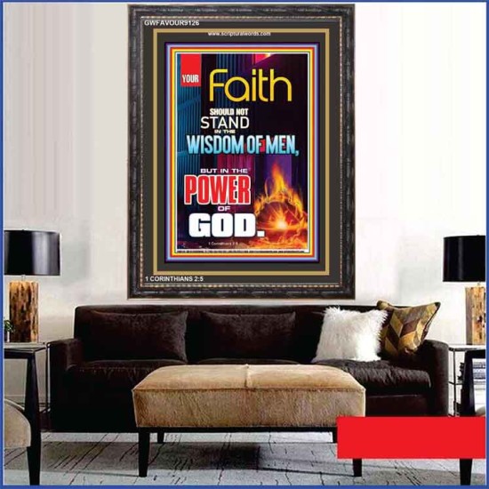 YOUR FAITH   Frame Bible Verse Online   (GWFAVOUR9126)   