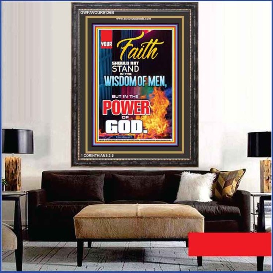 YOUR FAITH   Framed Bible Verses Online   (GWFAVOUR9126B)   