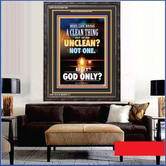 UNCLEAN   Scriptures Wall Art   (GWFAVOUR9144)   