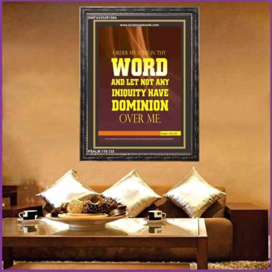 ORDER MY STEP IN THY WORD   Wall Art   (GWFAVOUR1584)   