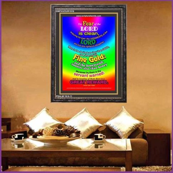 THERE IS A GREAT REWARD   Bible Verses  Picture Frame Gift   (GWFAVOUR1916)   