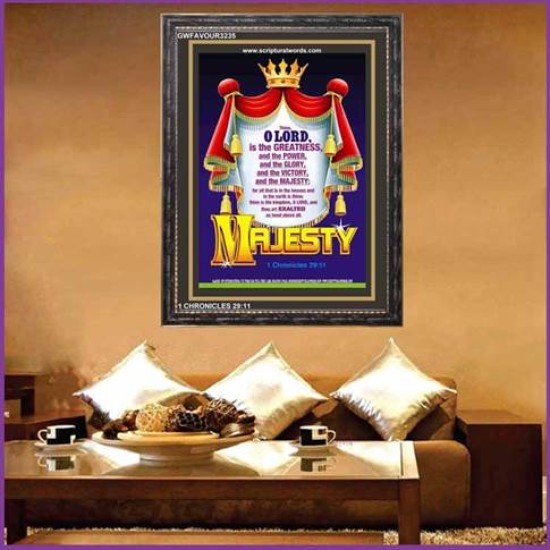 MAJESTY   Scripture Wooden Frame Signs   (GWFAVOUR3235)   