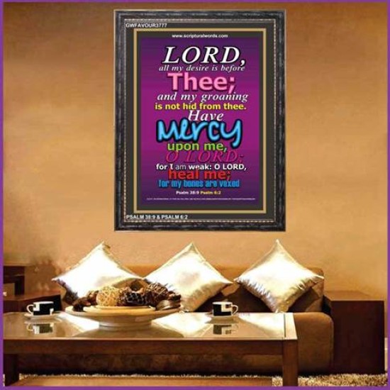 MY DESIRE IS BEFORE THEE   Bible Verses  Picture Frame Gift   (GWFAVOUR3777)   