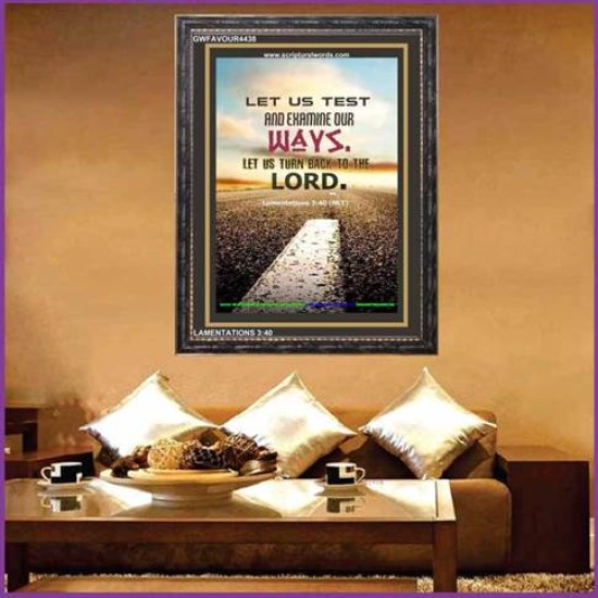 TURN BACK TO THE LORD   Christian Artwork   (GWFAVOUR4438)   