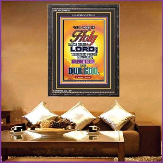 NO ONE HOLY LIKE THE LORD   Acrylic Glass Frame Scripture Art   (GWFAVOUR6650)   