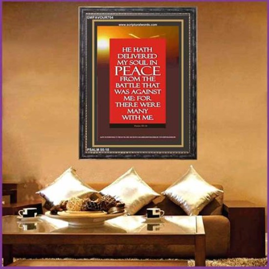 MY SOUL IN PEACE   Bible Verses Wall Art   (GWFAVOUR704)   