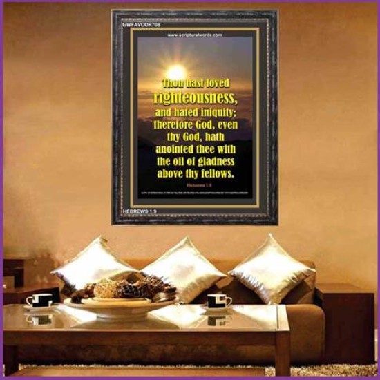 PUT ON RIGHTEOUSNESS   Bible Verse Wall Art   (GWFAVOUR708)   