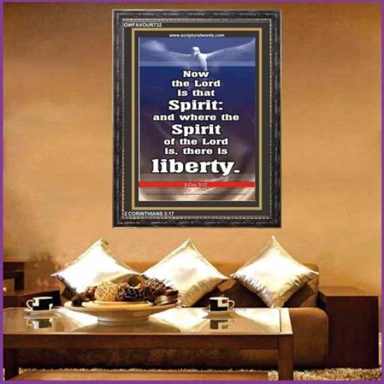 THE SPIRIT OF THE LORD GIVES LIBERTY   Scripture Wall Art   (GWFAVOUR732)   