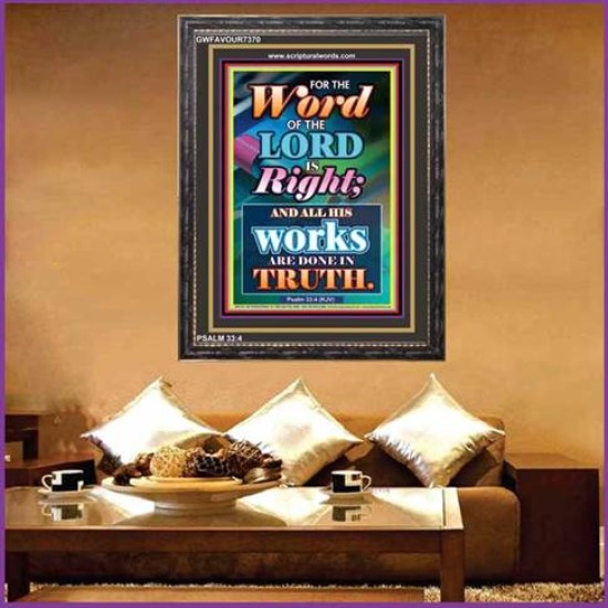 WORD OF THE LORD   Contemporary Christian poster   (GWFAVOUR7370)   