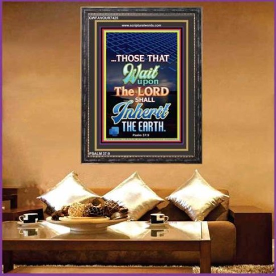 WAIT UPON THE LORD   Bible Verses Frame for Home   (GWFAVOUR7425)   