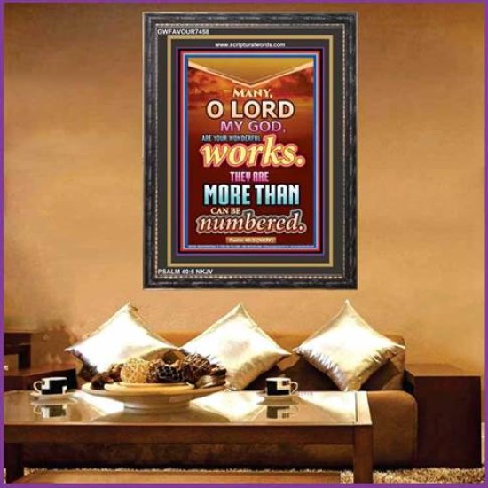 YOUR WONDERFUL WORKS   Scriptural Wall Art   (GWFAVOUR7458)   