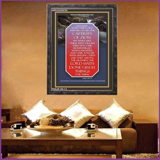 MOUTH FULL OF LAUGHTER   Scripture Art Prints   (GWFAVOUR785)   