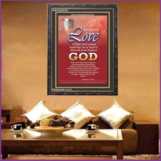 LOVE OF CHRIST   Bible Verse Art Prints   (GWFAVOUR795)   