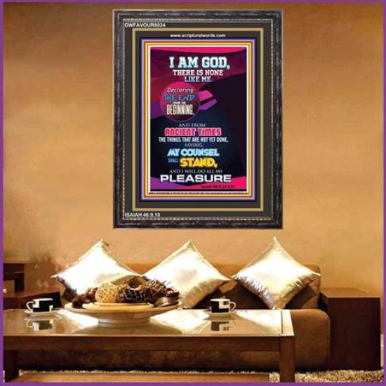 MY COUNSEL SHALL STAND   Custom Framed Bible Verses   (GWFAVOUR8024)   