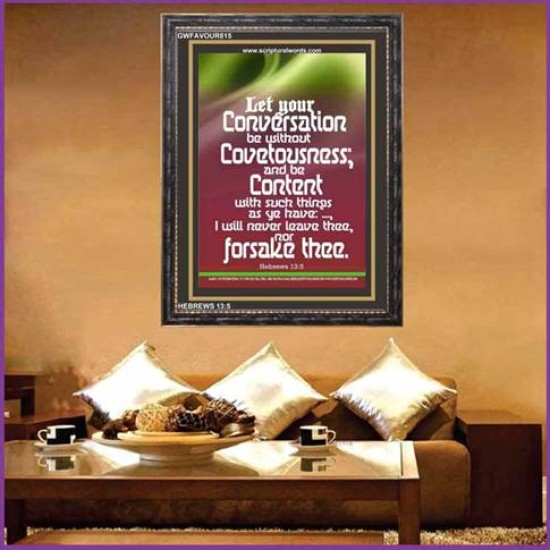 MIND YOUR CONVERSATION   Contemporary Christian Poster   (GWFAVOUR815)   