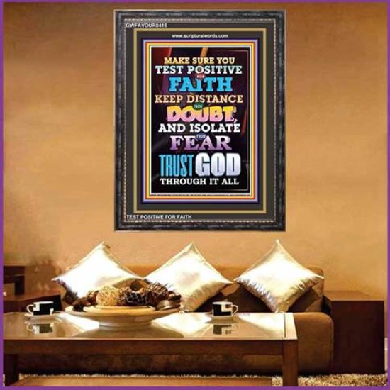 TRUST GOD AT ALL TIMES   Biblical Paintings Acrylic Glass Frame   (GWFAVOUR8415)   