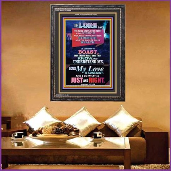 MY LOVE IS CONSTANT   Bible Verse Wall Art Frame   (GWFAVOUR8594)   