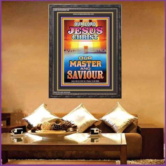 MASTER AND SAVIOUR   Christian Artwork   (GWFAVOUR8754)   