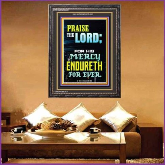 PRAISE THE LORD   Framed Interior Wall Decoration   (GWFAVOUR8822)   