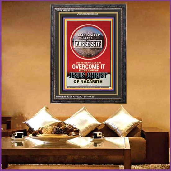 OVERCOMER   Printable Bible Verses to Framed   (GWFAVOUR9120)   