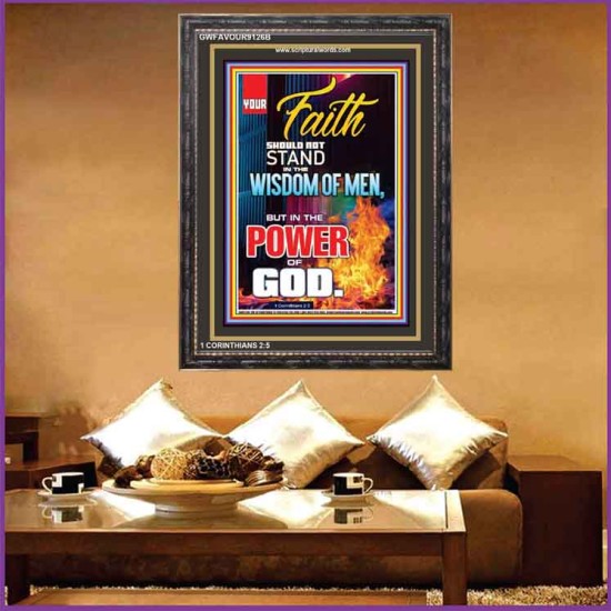 YOUR FAITH   Framed Bible Verses Online   (GWFAVOUR9126B)   