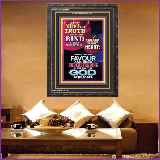 MERCY AND TRUTH   Contemporary Christian Wall Art Frame   (GWFAVOUR9180)   