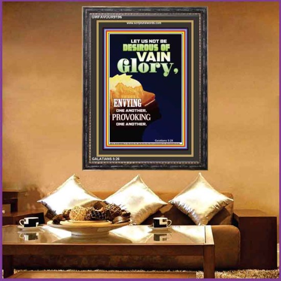 VAIN GLORY   Bible Verses Wall Art Acrylic Glass Frame   (GWFAVOUR9196)   