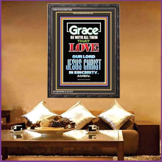 LOVE THE LORD   Wall Art Poster   (GWFAVOUR9216B)   