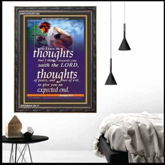 THE THOUGHTS OF PEACE   Inspirational Wall Art Poster   (GWFAVOUR1104)   
