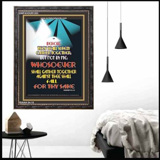 NOT BY ME   Acrylic Glass Frame Scripture Art   (GWFAVOUR1203)   