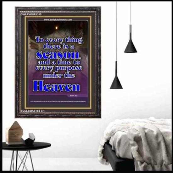 A TIME TO EVERY PURPOSE   Bible Verses Poster   (GWFAVOUR1315)   