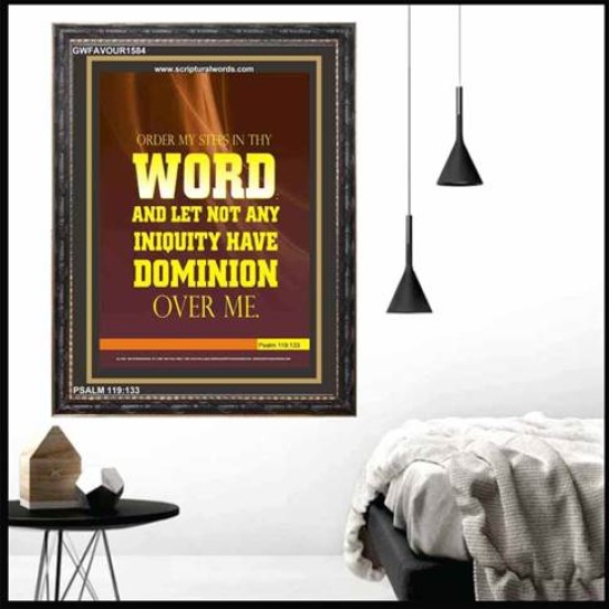 ORDER MY STEP IN THY WORD   Wall Art   (GWFAVOUR1584)   