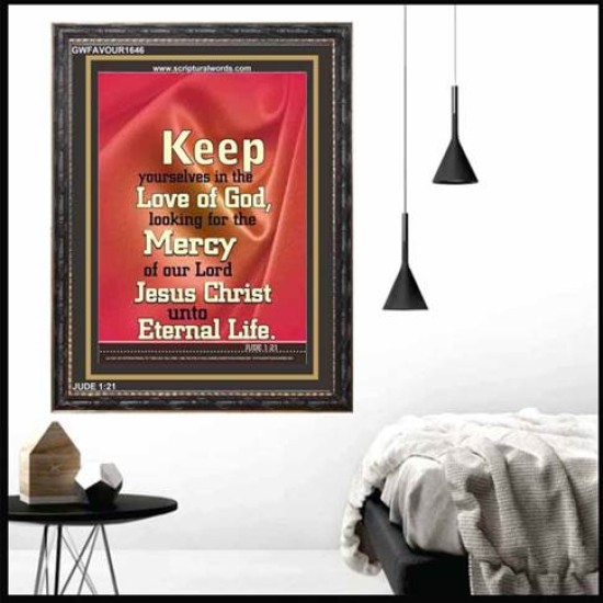 LOVE OF GOD   Framed Bible Verses   (GWFAVOUR1646)   