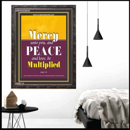 MERCY UNTO YOU   Framed Picture   (GWFAVOUR233)   