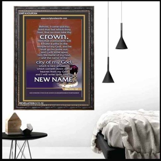 NEW JERUSALEM   Frame Bible Verse   (GWFAVOUR304)   