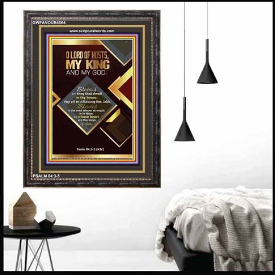 MY KING AND MY GOD   Framed Bible Verse   (GWFAVOUR4564)   