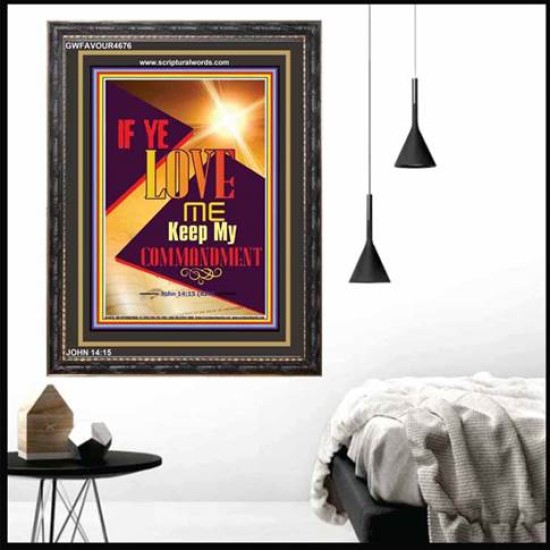 LOVE ME   contemporary Christian Art Frame   (GWFAVOUR4676)   